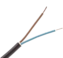 Kábel pevný CYKY-O 2x1,5 PVC čierny