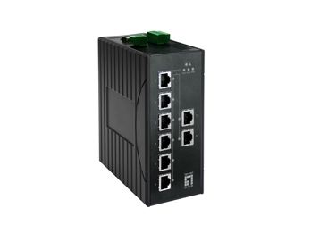 Switch priemyselný na DIN lištu IES-0880 8-port Gigabit -40 až + 75C Managed L1